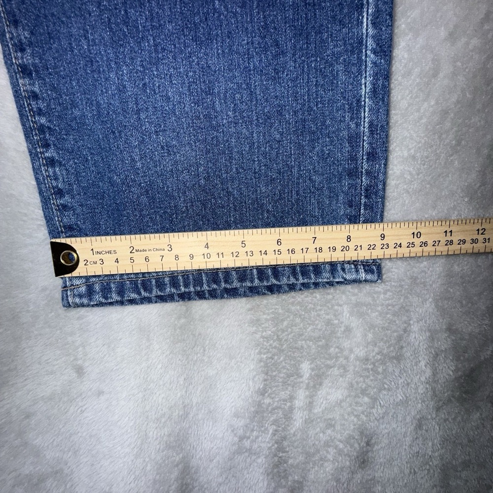 Nautica Jeans Co Mens 36x34 Blue Dark Wash Cotton Relaxed Baggy Denim - Picture 7 of 16